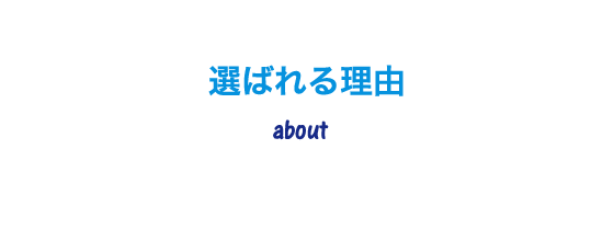 選ばれる理由